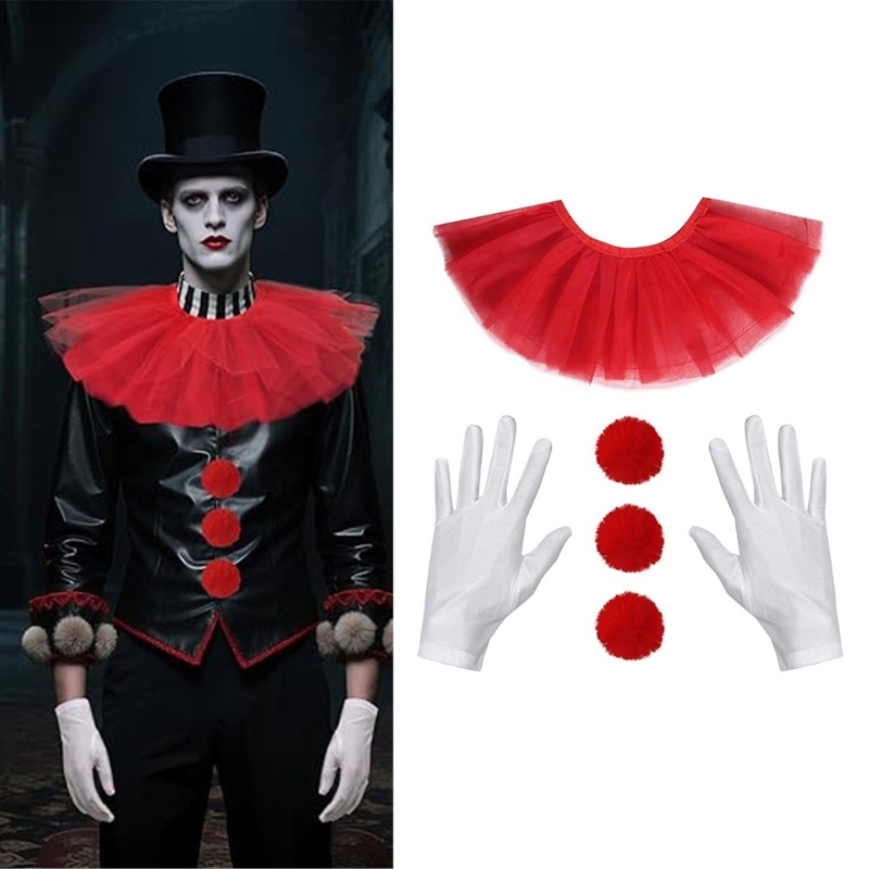 Cosplay Prop Kit - 5 Buah/Set Aksesori Kostum Badut Halloween