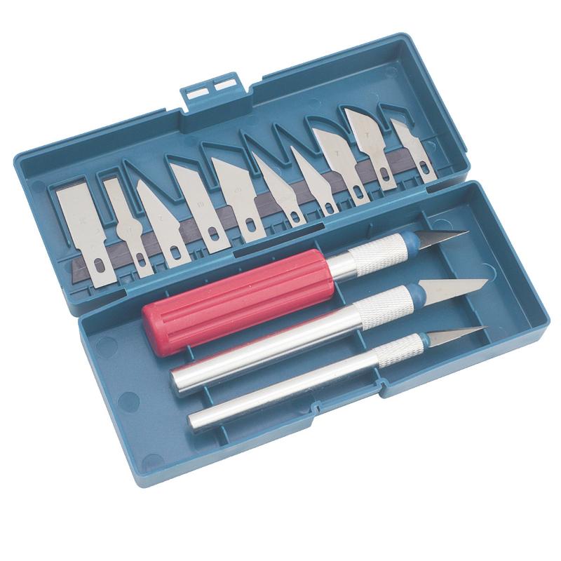 Craft Knife Set - Set Pisau Ukir Multi-Fungsi 13-Piece Dengan