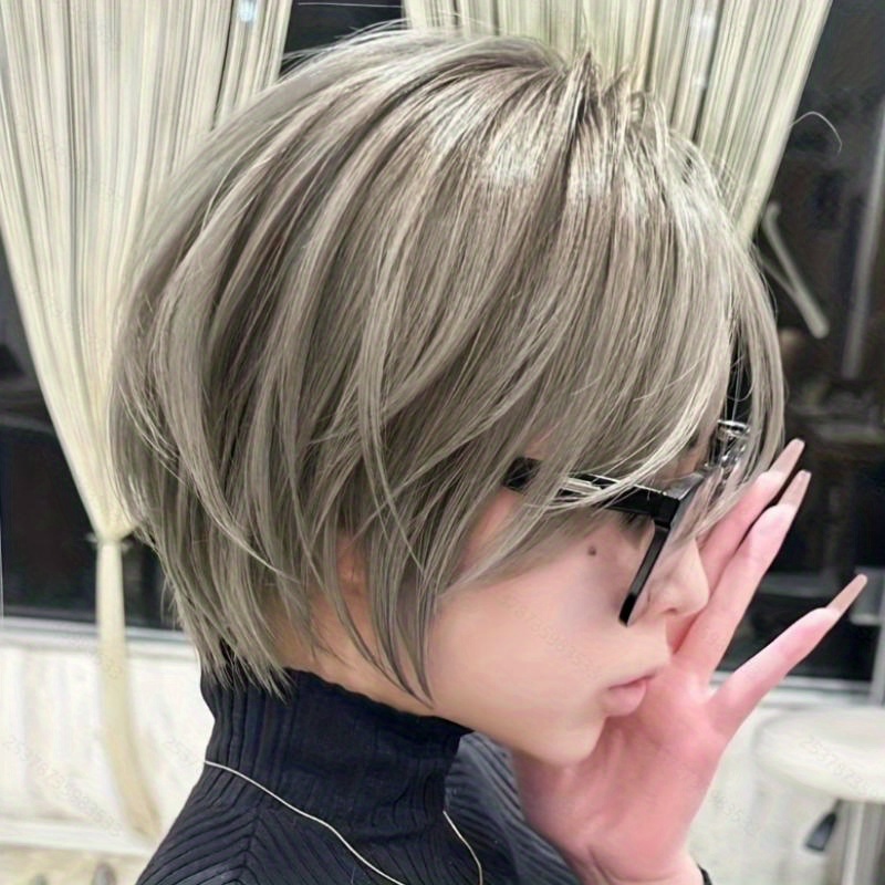 Wig Fiber Net - Wig Bob Pendek Berlapis Sintetis untuk