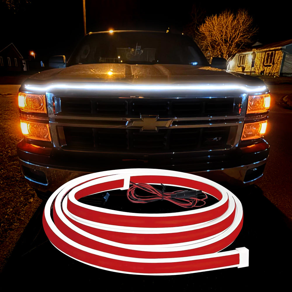 Led El Wire - Lampu LED Strip Kap Truk Putih