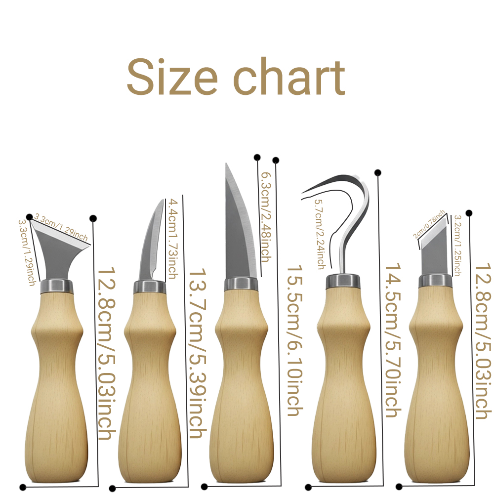 5PC Set Alat Ukir Kayu dengan  - Craft Knife Set ulasan dan harga