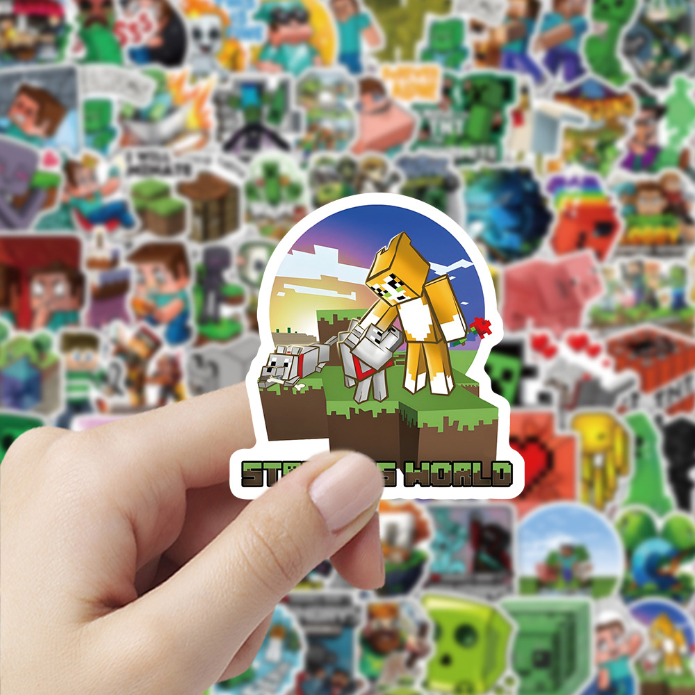 104pcs Stiker Minecrafte Creep - Cosplay Prop Dagger ulasan dan harga
