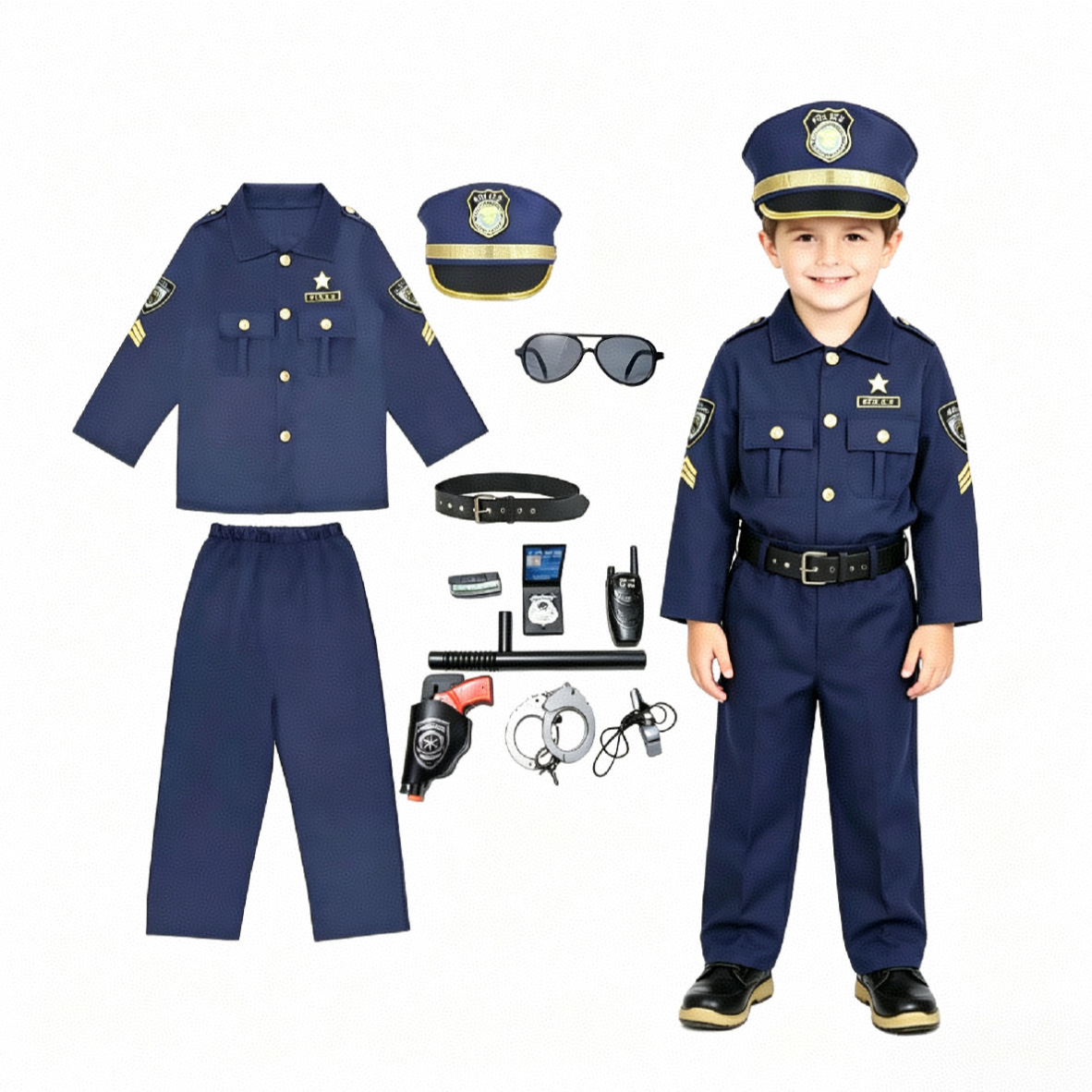 Kostum Cosplay Petugas Anak-an - Cosplay Prop Kit ulasan dan harga