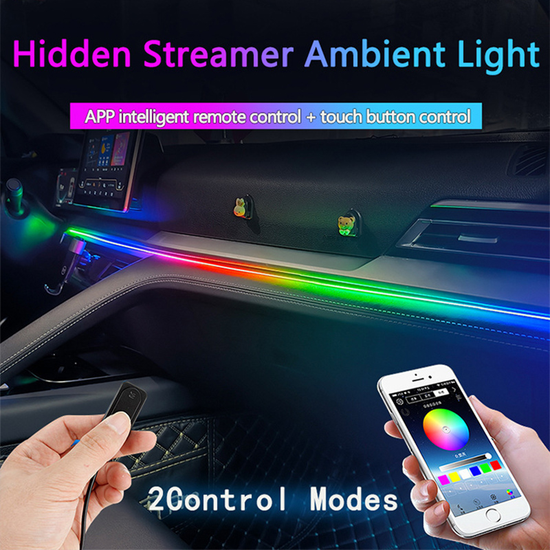 Lampu suasana mobil/64 warna a - Led El Wire ulasan dan harga