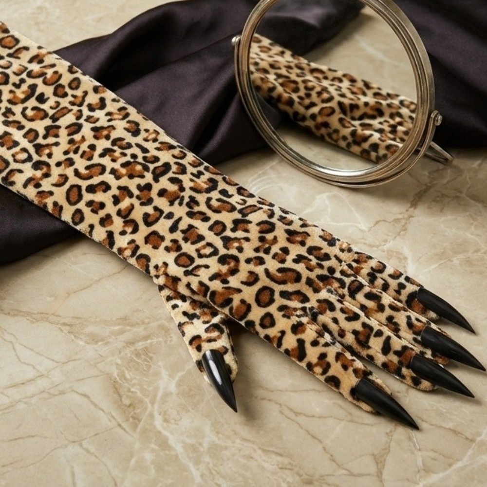 Sarung Tangan Pola Macan Tutul - Cosplay Prop Patterns ulasan dan harga