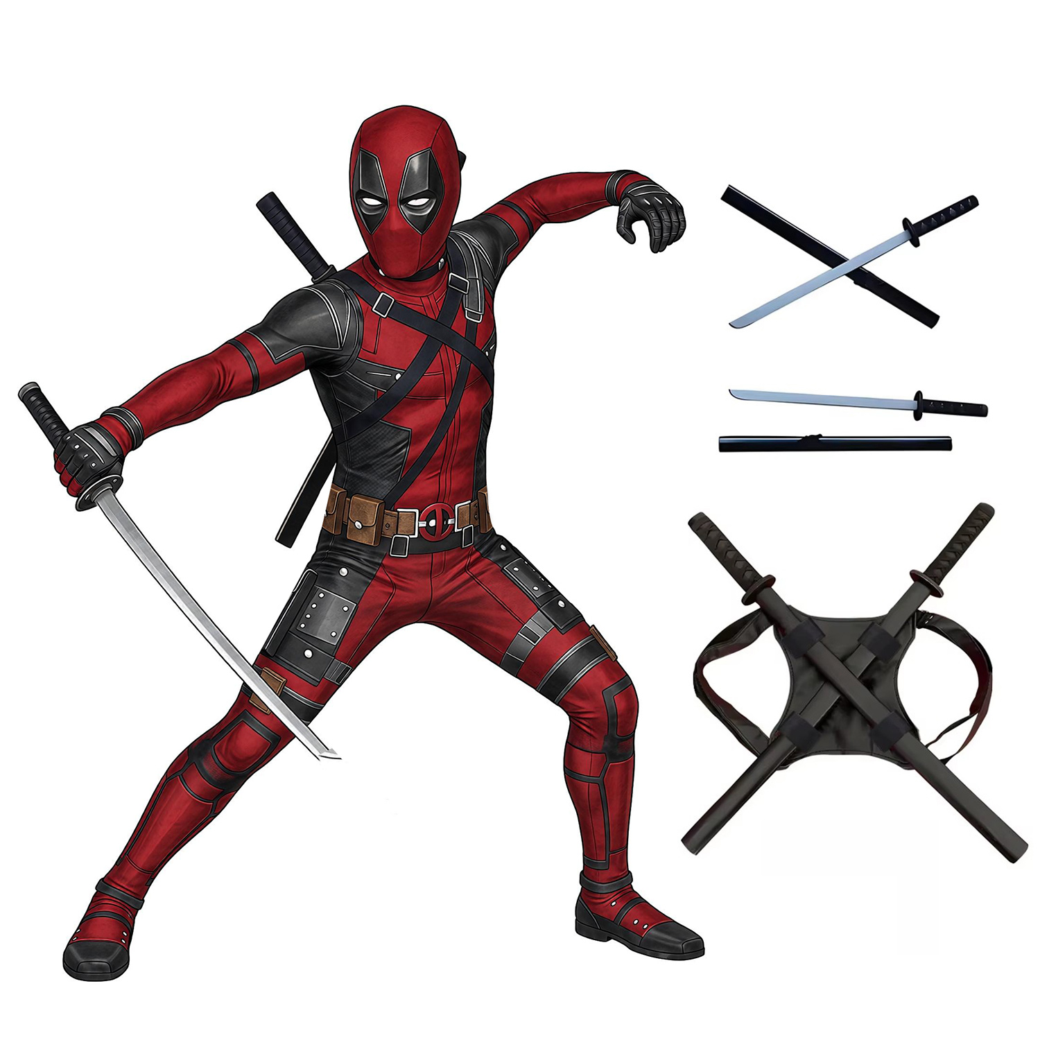 Kostum Cosplay Deadpool untuk  - Cosplay Prop Dagger ulasan dan harga