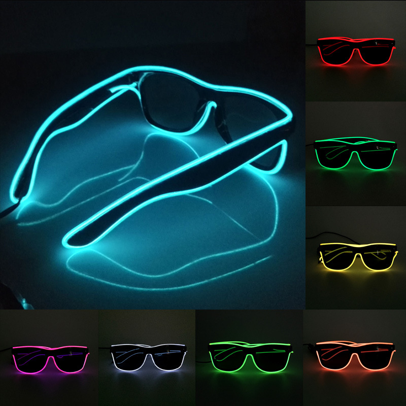 1 buah kacamata Led kawat EL b - Led El Wire ulasan dan harga