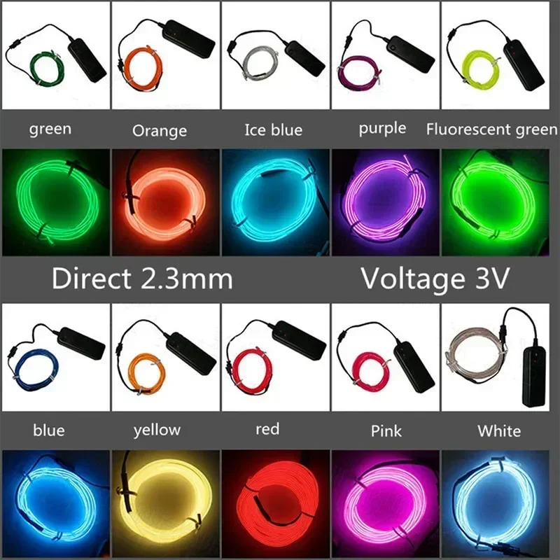 Lampu setrip LED dekorasi pest - Led El Wire ulasan dan harga