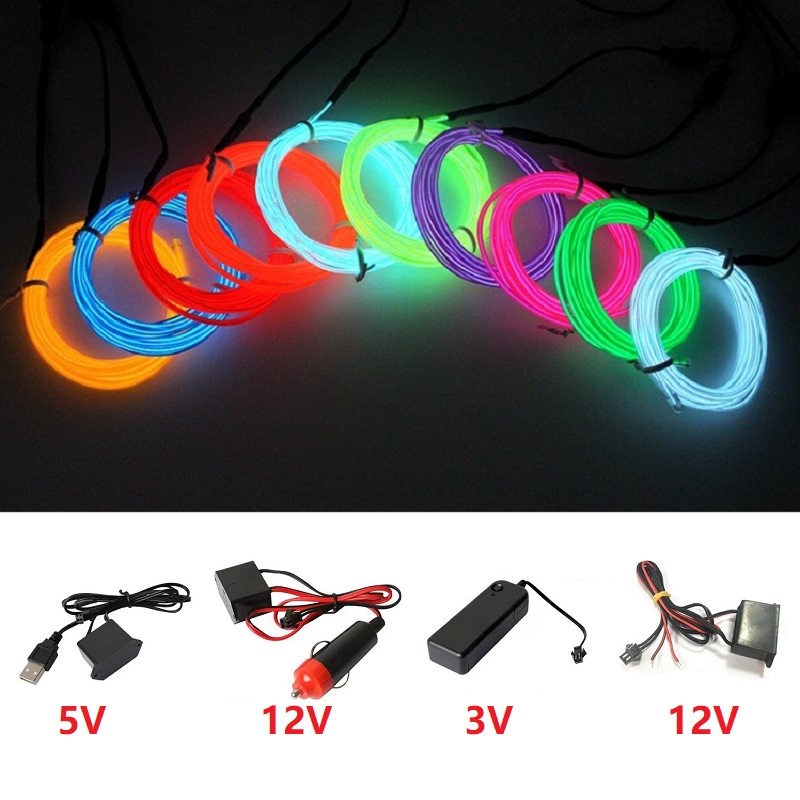 Tali kawat EL cahaya Neon, bat - Led El Wire ulasan dan harga